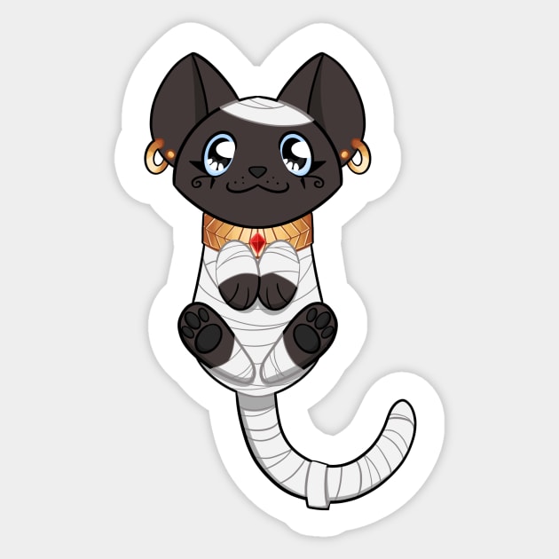 mummie cat Sticker by dragonlord19